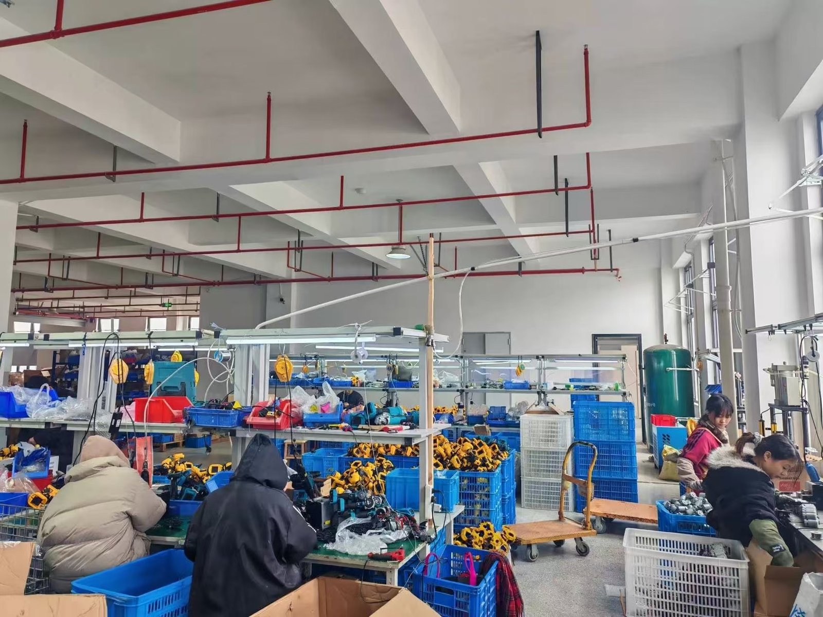 Power tool production workstations